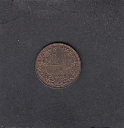 Beschrijving: 2 1/2 Cent WILHELMINA